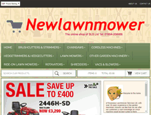 Tablet Screenshot of newlawnmower.co.uk